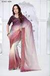 Shanaya By Nari Fashion Fendy Satin Silk Zarkan Border Saree